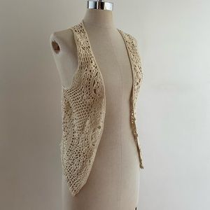 F21 Crocheted Vest